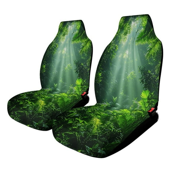 Forest Car Seat Covers,Universal Auto Front Seats Protector Fits for Car,SUV Sedan,Truck