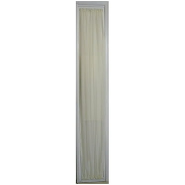 Ecru Sheer SIDELIGHT Curtain 36" X 80" Length Rod Pocket TOP and Bottom