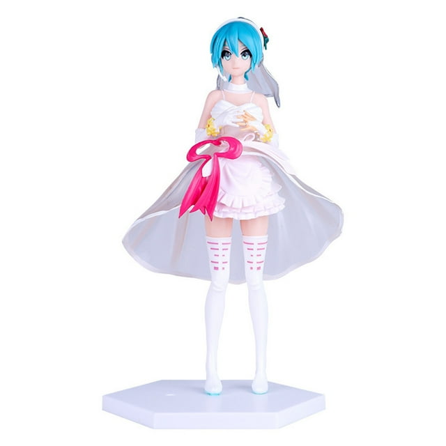 Colección de vestidos de novia Hatsune Miku de Anime Figure Toy