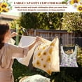 thumbnail image 5 of SEANATIVE Purple Flower Clothes Pin Bag for Outside Clothespin Bag Holder 2 Pack Reusable Clothespin Bag Soft Clothes Pin Hanging Bag Clothespin Bag Ourdoor Decor Accessories, 5 of 7
