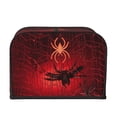 thumbnail image 2 of Haiem Black Spider Web With Spiders Print Toaster Covers 4 Slice Wide Slot,Bread Dust Cover & Fingerprint Protection,Bread Machine Cover,Appliance Covers, 2 of 7