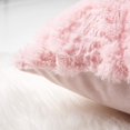 thumbnail image 5 of Juego de 2 fundas de almohada de piel sintética supersuaves de estilo lujoso, fundas de almohada decorativas de terciopelo para cojín, sofá cama, sala de estar, cuadrado, 18 x 18 pulgadas Ormromra LRWJ225-2, 5 of 5