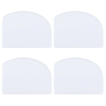 

4pcs Cream Scraper Kitchen Gadget Cake Baking Tool Baking Accessories Cake Scraper for Kitchen Baker Shop Home (White)