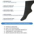 thumbnail image 2 of MD FootThera Men's Bamboo Dress Socks 4 Pack Crew Business Sock, 2 of 7