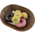 thumbnail image 2 of Cesta de Mimbre para Pan, Bandejas de Mesa para Servir Alimentos, Cesta de Almacenamiento Tejida A Mano para Frutas en el Hogar, Restaurante y Panadería A, 2 of 6