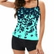thumbnail image 1 of Gibobby Conjunto de Traje de Baño para Mujer Bikini Split Print Set Suspender Traje de baño digital grande para mujer Trajes de baño de playa Tankinis Se(Verde de menta,G), 1 of 5