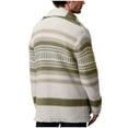 thumbnail image 6 of Lovskoo 2024 Cardigan Sweaters for Men Winter Long Sleeve Pockets Color Contrast Design Sweater Cardigan Beige, 6 of 6