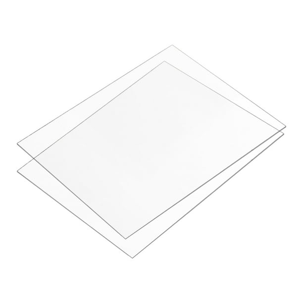Panneau acrylique arqué transparent avec base, feuille acrylique