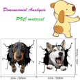 thumbnail image 3 of Dog Window Sticker Car Sticker Dog Decal Realistic Pet Sticker Funny Animal 3D Husky Toilet Map Wall 2, 3 of 5
