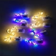 thumbnail image 4 of Cadena de luces LED con forma de ramo navideño, decoración de ambientes, cable de cobre, luz de color, botón, batería, caja, cadena de luces, caja blanca pequeña, 4 of 6