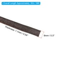thumbnail image 2 of Uxcell Wicker Repair Kit 30m/98ft PE Rattan Replacement DIY Outdoor Black Wood Stripe, 2 of 6