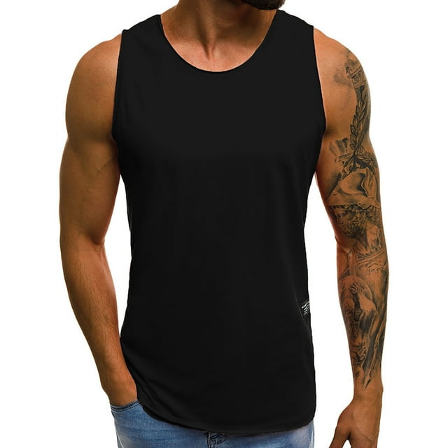DPTALR Personnalité T-Shirt Sans Manches Slim Décontracté d'Été pour Hommes