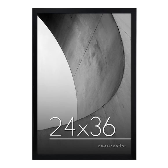 Marco para póster Americanflat 24 x 36 cm plexiglás negro