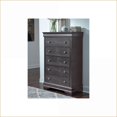 thumbnail image 2 of Chests & Wardrobes | Contemporary Metallic Grey Chest with Crystal Hardware | Metallic Grey | Solid Wood+MDF, 2 of 5