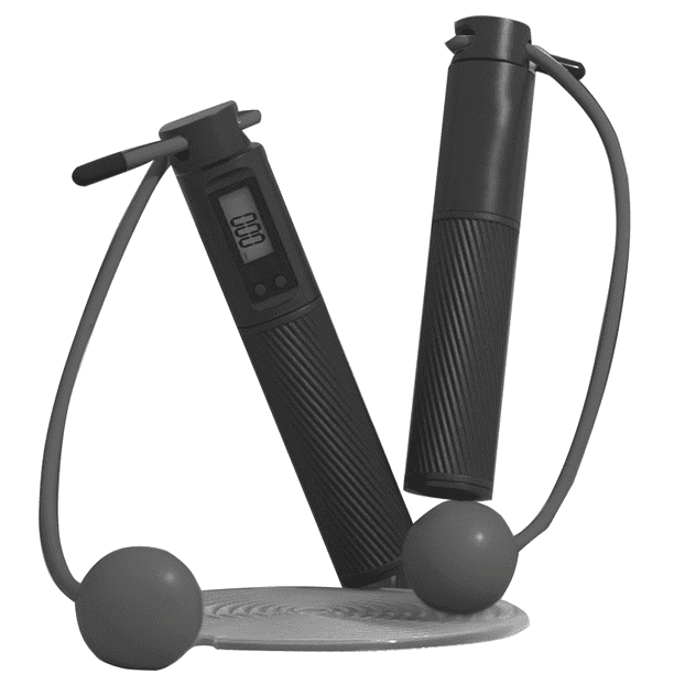 Cuerda de saltar de fitness digital, longitud ajustable, ideal para entrenamientos en interiores y exteriores, velocidad de entrenamiento, fitness Adepaton CPB-DE-SSW1194-3