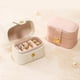 thumbnail image 5 of Mini Estuche de Viaje para Joyería, Estuche de Almacenamiento Portátil, Caja de Almacenamiento para Exhibición para Niñas, Anillos, Pendientes, Collares, Color Rosa, 5 of 5