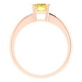 thumbnail image 4 of 1 ct Radiant Cut Natural Citrine Solitaire Engagement Ring for Women in 18K Rose Gold, 4 of 5