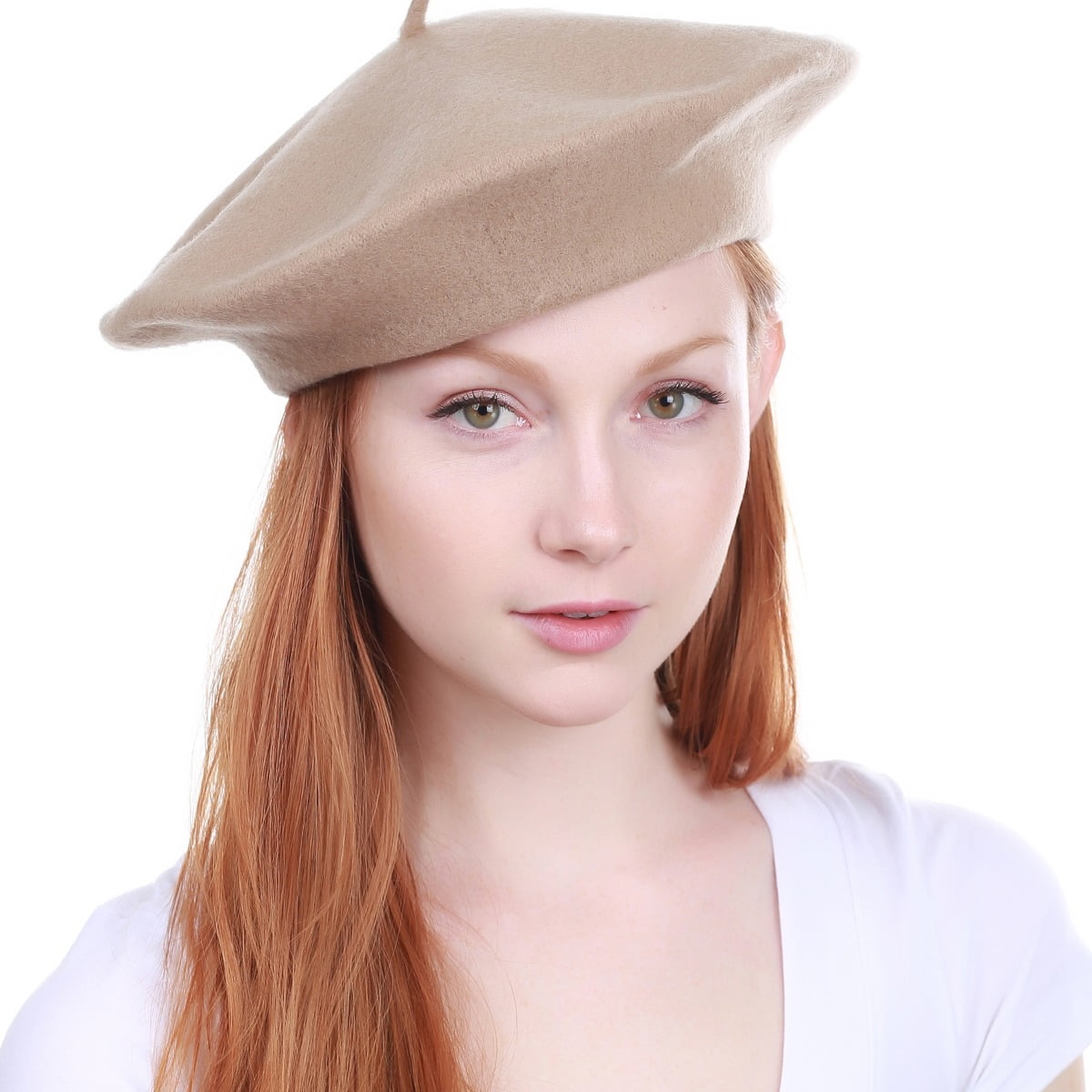 New Women's Warm 100 Wool Fashion French Berets Tam Beanie Slouch Hat