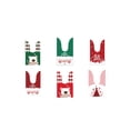 thumbnail image 6 of 100Pack Holiday Candy Gift Bags Cute Rabbit Long Ear Bags Cookie Plastic Bags Gift Bags for Candies Storage Pouch, 6 of 11