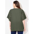 thumbnail image 3 of Catherines Women's Plus Size Harborview Eyelet Top, 3 of 5