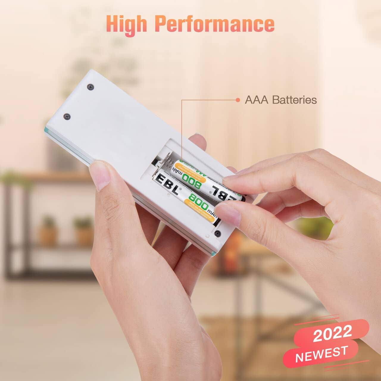 EBL 12 Pack AAA Batteries NiMH Rechargeable Battery 800mAh with Smart 8-Slot Battery Charger for AA AAA Battery