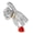 White, variant on Adorable Bear Shaped Heart Brooch Fashionable Animal Shaped Rhinestones Pin Backpack Badge Accessories
