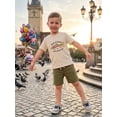 thumbnail image 5 of BemeyourBBs Toddler Baby Boy Duck Hunting Fishing Outfit Infant Baby Boys Summer Clothes Casual Bear Fish Duck Animal Print Short Sleeve T Shirt Tops and Shorts 2 Pcs Set, 5 of 9