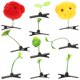 thumbnail image 1 of 10pcs mujeres niñas brotan flor hierba pinza de pelo horquilla sombreros (patrón aleatorio), 1 of 5