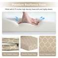 thumbnail image 5 of Goodgoods 24" x 27" Indoor & Outdoor Deep Seat Chair Cushions Set of 2, Water & Fade Resistant, Toffee Trellis, 5 of 8