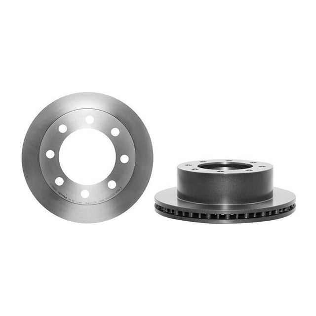 Brembo Brake Rotor 09886011C02 Vented; One Piece Design; Wheel Bolt Pattern 8 x 170 Millimeter; 206 Millimeter Hat Inside Diameter; 127 Millimeter Hub Diameter; Gray Cast Iron; Single