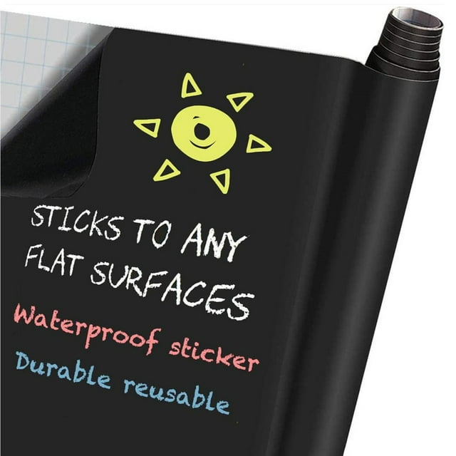 BSHAPPLUS® 23.6" x 78.7" Chalkboard Adhesive Paper Roll,Large Vinyl Blackboard Wall Sticker