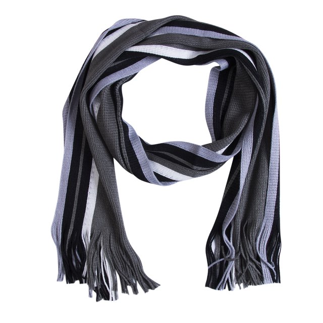Faithtur Foulard Longue en Tricot de Coton à Rayures Verticales Décontractée Automne/hiver pour Hommes