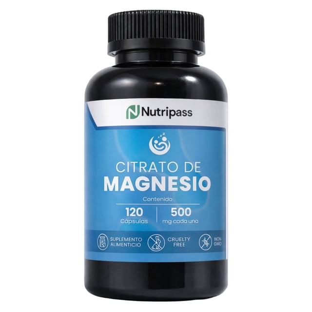 Citrato de Magnesio Nutripass 120 cápsulas alta pureza