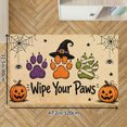 thumbnail image 2 of Halloween Paw Prints Design Soft Small Velvet Area Rugs Non Slip Indoor Floor Carpet for Living Room Bedroom Decor, 2 of 5