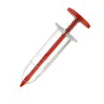 thumbnail image 1 of koolsoo 2xGarden Seed Planter Dispenser for Manual Pot Flowers Planter Tool Tiny Seeds , Red and Clear, 3 Pcs, 1 of 7