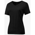 thumbnail image 2 of Women's Ultra-Soft V-Neck Short Sleeve Trendy Casual T-Shirt, 2 of 5