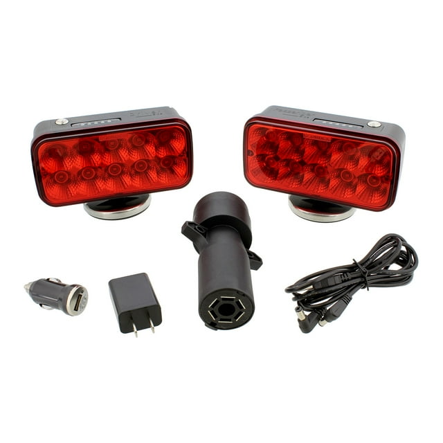 ABN Wireless Tow Lights Rechargeable Car Towing Lights LED Trailer