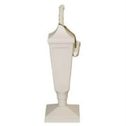 Die Cast Classic Aluminum Tabletop Torch Crater White