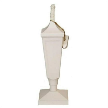 Die Cast Classic Aluminum Tabletop Torch Crater White
