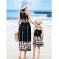 thumbnail image 4 of Robes Mère et Fille Vintage à Imprimé Floral à Bretelles Spaghetti à Col en V Robe Camisole de Plage, 4 of 4