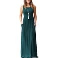 thumbnail image 1 of Vestido largo suelto sin mangas de verano para mujer Vestido largo casual con bolsillos Fokelyi FSHY034-482, 1 of 3
