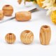 thumbnail image 4 of 60 cuentas de madera natural sueltas, espaciadoras de madera con agujeros grandes para manualidades, joyería DIY - Barril y Rondelle, 4 of 6