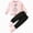 H226-Pink, variant on TOWED22 Girls Fall Outfits Long Sleeve Shirts Cute Graphic Outfit Pants Set Baby Toddler Girl Clothes,Light Purple,3-4 Y