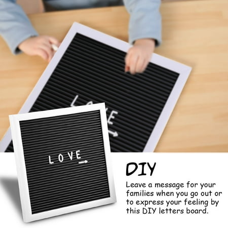 Felt Number - EECOO 25cm*25cm Message Felt Letter Board Sign Changeable Letters Numbers Home Room Decor Felt Board Felt Letter Board