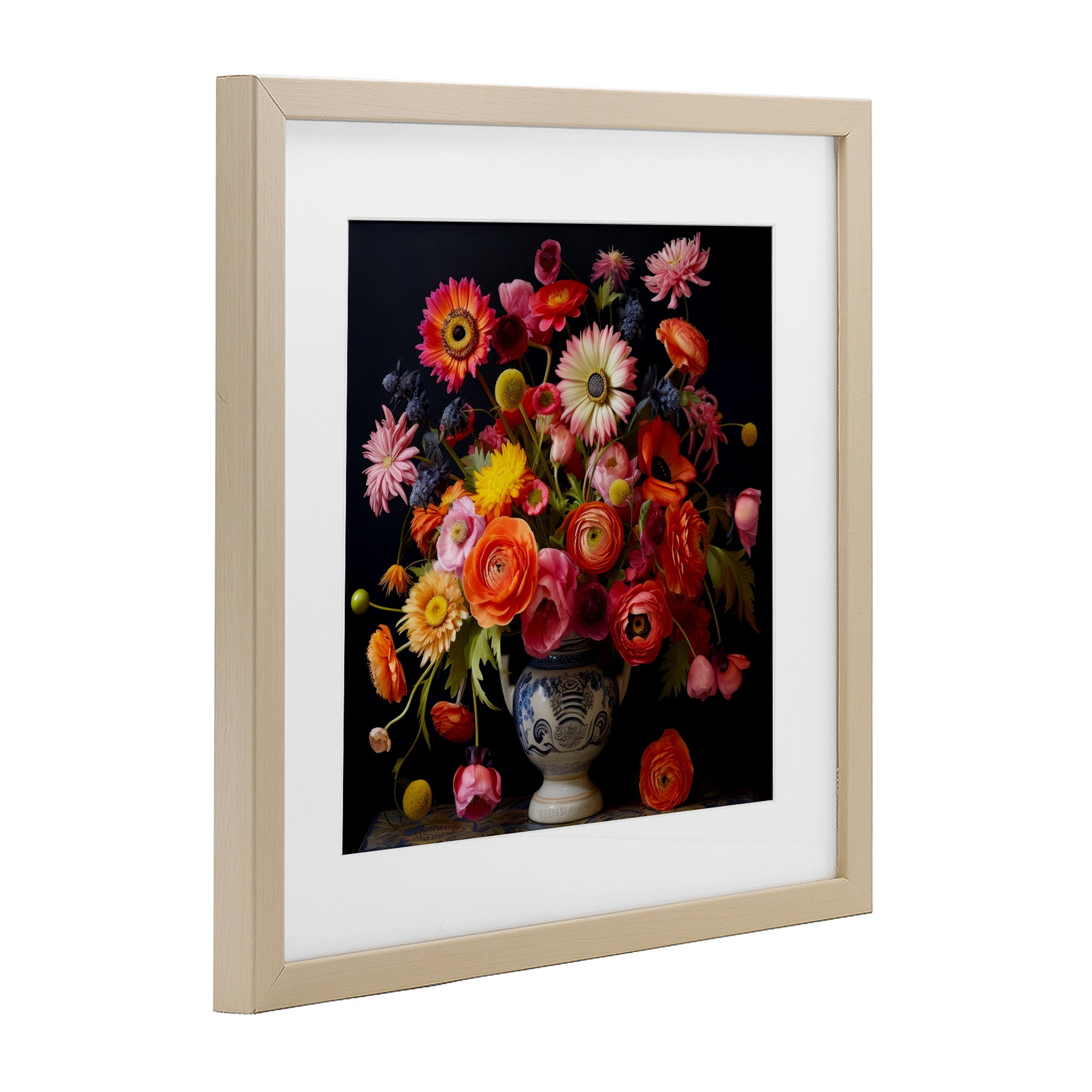 Stupell Industries Harmonious Spring Bouquet Birch Framed Print Under Glass, design by Lazar Studio