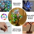thumbnail image 3 of Lámpara de mesa Pooqla RGB Cherry Blossom Tree con 36 LED 16 colores, 3 of 6