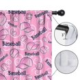 thumbnail image 4 of Blackout Kids Curtains,Pink Baseball Caps and Balls Pattern Childrens Insulated Curtains Set Of 2,Bedroom Essentials,Toddler Room Decor 42"x54", 4 of 5