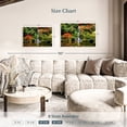 thumbnail image 4 of Elephant Stock Mesmerizing Japanese Waterfall Wall Art - Horizontal Canvas Wall Art - Living Room Wall Decor - Nature Canvas - Green And Orange Decor - 30" x 20", 4 of 8