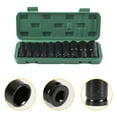 thumbnail image 3 of 10pcs 1/2in Deep Drive Impact Socket Set 6‑Point 8‑24mm Carbon Steel Auto Repairing Tool, 3 of 5