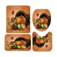 thumbnail image 1 of Liquidación Four-piece Set Of St. Halloween Printed Shower Curtain Carpet Mat Combination Bathroom Toilet Mat Bathroom Curtain Set 45*75 Four-piece Set, 1 of 3